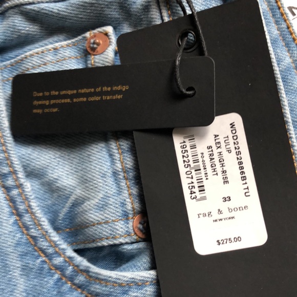 RAG&BONE (33) Alex High-Rise Straight - Picture 10 of 14